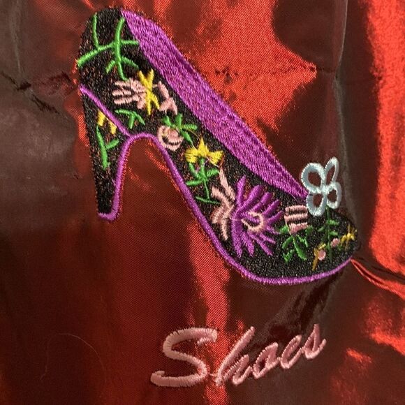 Package of three wine color shoe and/or lingerie drawstring bags - Picture 5 of 8